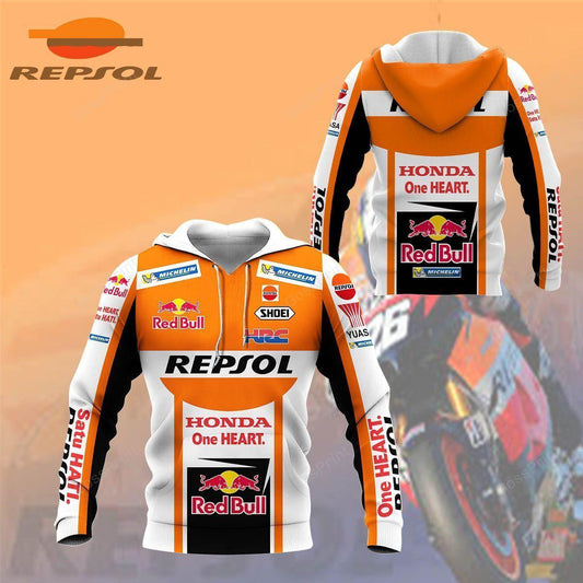 Repsol Honda One Heart All Over Print Hoodie, Zip Hoodie 429 Moonbestprint