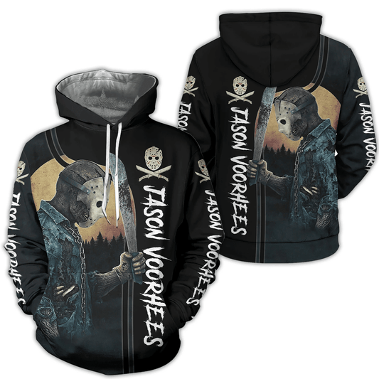 Jason Voorhees Friday The 13th Halloween Aop Hoodie Zip Hoodie Moonbestprint