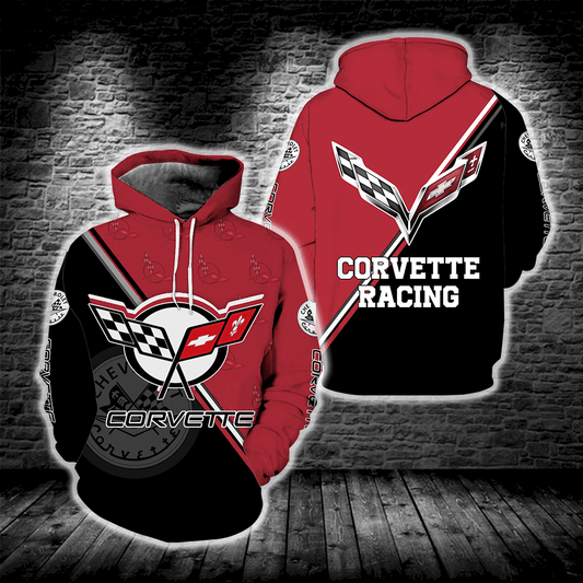 Corvette Racing All Over Print Hoodie Moonbestprint