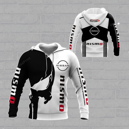 Nissan Motorsports Nismo Skull All Over Print Hoodie, Zip Hoodie 158 Moonbestprint