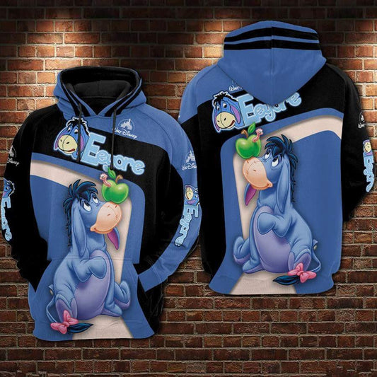 Eeyore Disney Winnie The Pooh, Cute Eeyore Ver58 Aop Hoodie Moonbestprint