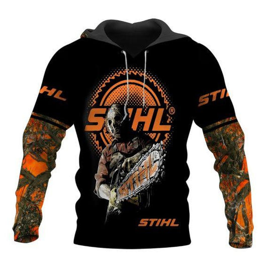Horror Movie Halloween Friday The 13th Fan Jason Voorhees Stihl All Over Print Hoodie Moonbestprint