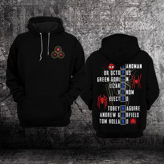 Spider Man No Way Home Marvel Comics Multiverse All Over Print Hoodie Moonbestprint