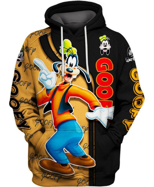 Walt Disney Goofy Hoodie 3d Hoodie Zipper Hoodie Moonbestprint