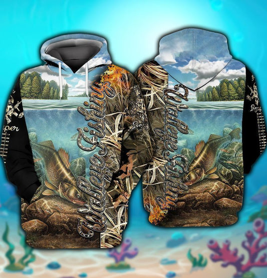 Waleye Fishing For Men And Women 3d Hoodie Zip Hoodie Moonbestprint