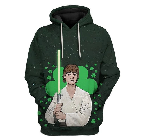 Luke St Patrick's Day Over Print 3d Hoodie Zip Hoodie Moonbestprint
