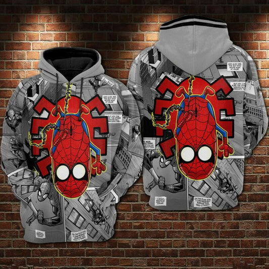 Spider-man Minion Superhero Hoodie Zip Hoodie 3d Moonbestprint