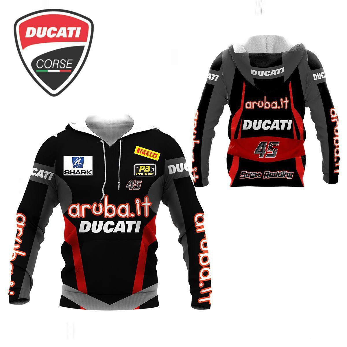 Ducati Shirt Fan Gift 210, Stylist Unisex 3d Hoodie Zip Hoodie Moonbestprint
