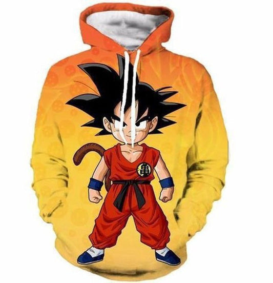 Dragon Ball Kid Goku Over Print 3d Hoodie Zip Hoodie Moonbestprint