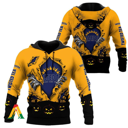 Scary Night Halloween Twisted Tea Hoodie &amp; Zip Hoodie Moonbestprint