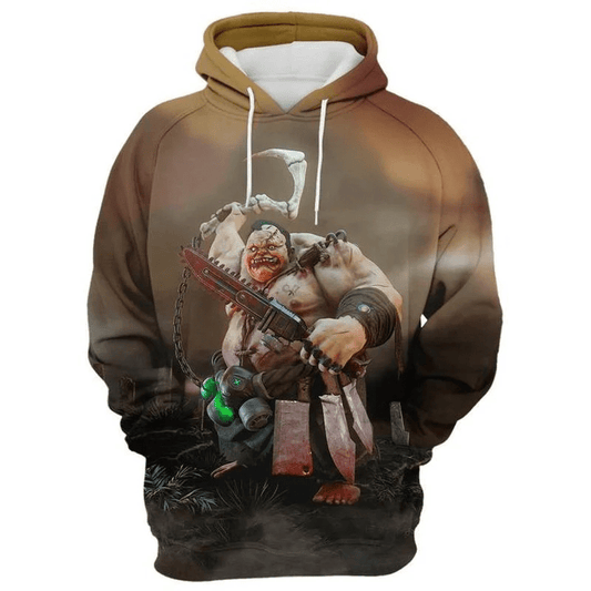 Dota 2: Pudge Over Print 3d Hoodie Zip Hoodie Moonbestprint