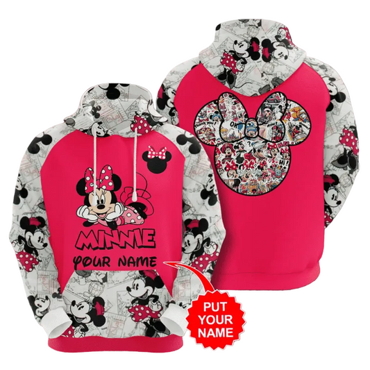 Personalized Minnie 3d Hoodie Moonbestprint