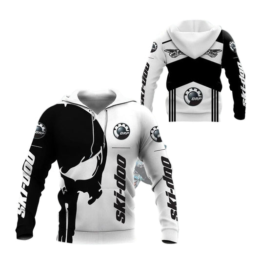 Skull Ski-doo Racing Team 7k754 Fan Gift Zip Hoodie Hoodie Ii0 Moonbestprint