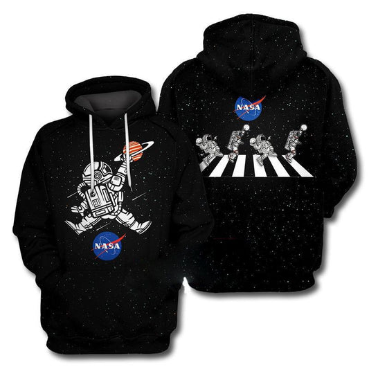 Astronaut Basketball Slam Dunk Abbey Riad Over Print 3d Hoodie Zip Hoodie Moonbestprint