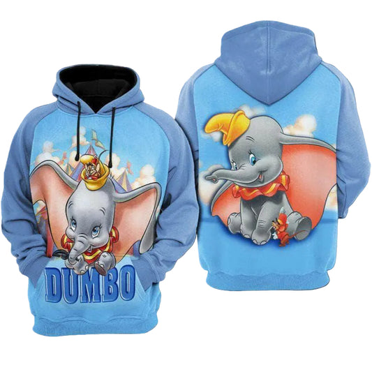 Walt Disney Dumbo Movie 3d Hoodie Zip Hoodie Moonbestprint