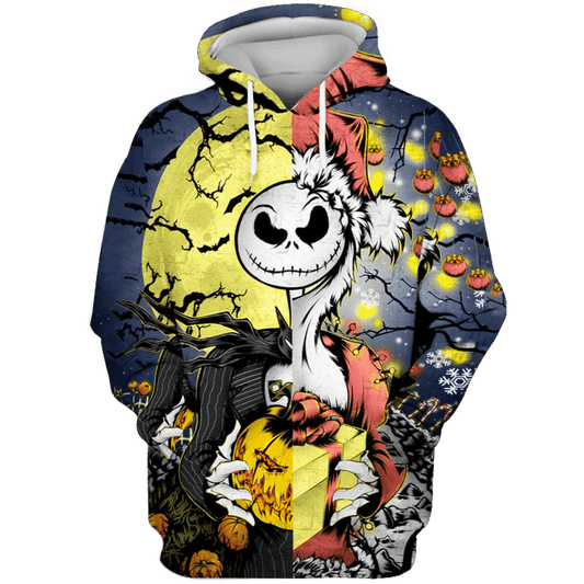 Jack Skellington Halloween 3d Hoodie Moonbestprint