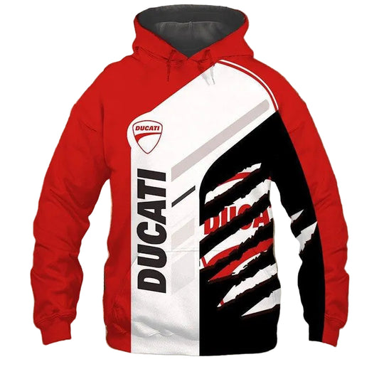 Ducati Motor 5k472 Fan Gift Stylist Unisex Cartoon 3d Hoodie Zip Hoodie Moonbestprint