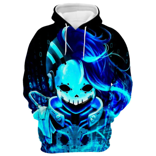 Cyberspace Sombra Overwatch 3d Hoodie Zip Hoodie Moonbestprint
