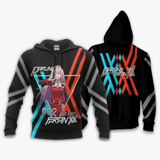Zero Two Anime Manga Darling In The Franxx For Men And Women 3d Hoodie Zip Hoodie Moonbestprint