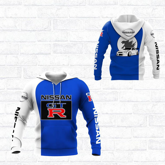 Nissan Gtr Blue, Nissan Lover Gift All Over Print Hoodie, Zip Hoodie 198 Moonbestprint