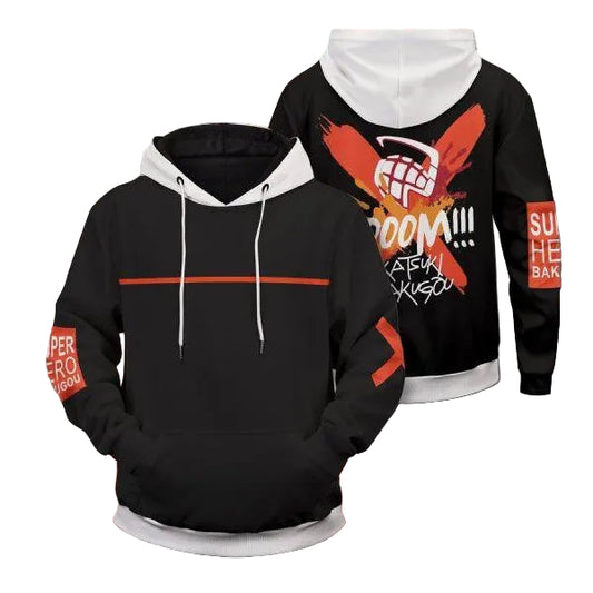 My Hero Academia Boom Katsuki Anime 2k618 Lover Gift ,my Hero Academia All Over Print 3d Hoodie Moonbestprint
