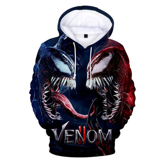 Venom Hoodie Carnage Hoodie Drawstring Moonbestprint