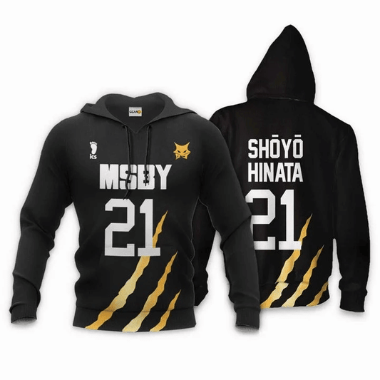 Msby Shoyo Hinata Anime Manga Haikyuu Number 21 For Men And Women 3d Hoodie Zip Hoodie Moonbestprint