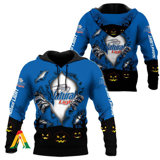 Scary Night Halloween Natural Light Hoodie &amp; Zip Hoodie Moonbestprint