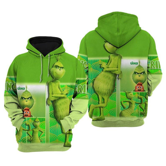 Funny Grinch, Dr. Seuss' The Grinch Cartoon Fan Gift All Over Print Hoodie, Zip Hoodie Moonbestprint