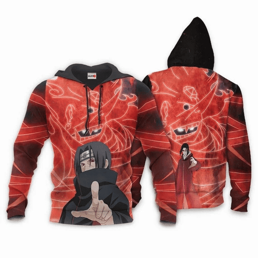Susanoo And Uchiha Itachi Anime Manga Naruto 2 For Men And Women 3d Hoodie Zip Hoodie Moonbestprint