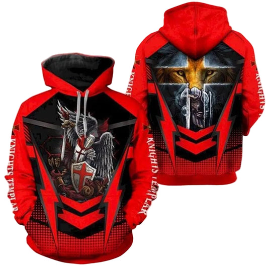 Knights Templar For Men For Women All Over Printing 3d Hoodie Moonbestprint