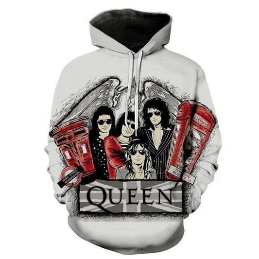 Queen Band Style 3d Hoodie Zip Hoodie Moonbestprint