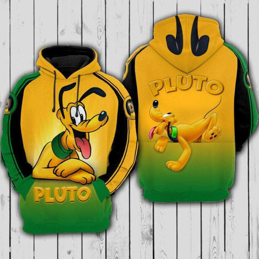 Pluto Dog Cartoon 3d Hoodie Zip Hoodie Moonbestprint