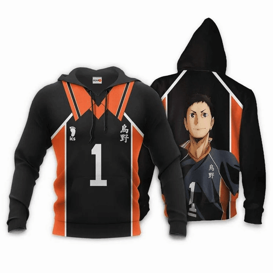 Daichi Sawamura Karasuno Anime Manga Haikyuu Number 1 For Men And Women 3d Hoodie Zip Hoodie Moonbestprint