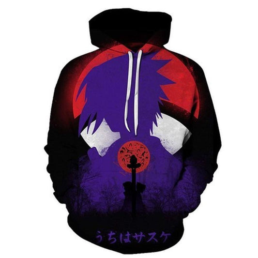 Itachi Uchiha Naruto Anime All Over Printing 3d Hoodie Moonbestprint