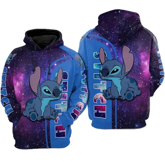 Lilo And Stitch Cute Lover Ii 3d Hoodie Moonbestprint