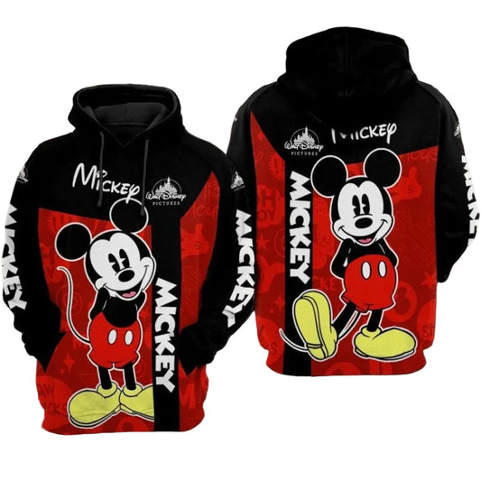 Mickey Mouse 5 Over Print 3d Hoodie Zip Hoodie Moonbestprint