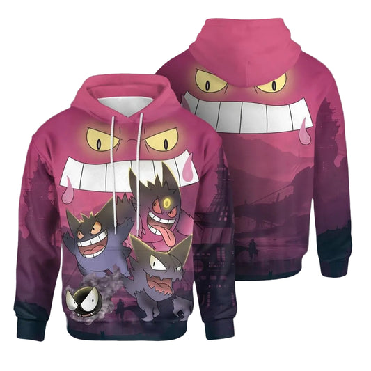 Pokemon Hoodie, Pokemon Gift For Fan, Pokemon Gift Ver18, Aop Hoodie Moonbestprint