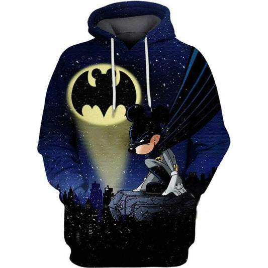 Batman X Mickey Mouse 3d Hoodie Zip Hoodie Moonbestprint