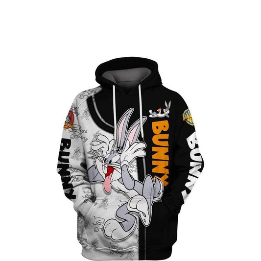 Bugs Bunny Looney Tunes Warner Bros, Cute Bugs Bunny Ver3 All Over Print Hoodie Moonbestprint