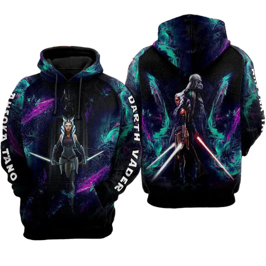 Ahsoka Tano And Darth Vader Star Wars Aop Hoodie Moonbestprint