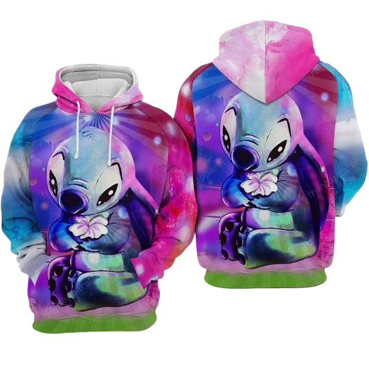 Lilo And Stitch Cute Lover 3d Hoodie Zip Hoodie 1213 Moonbestprint