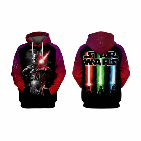Star Wars Dark Lord D.vader Lightsaber 3d Hoodie Zip Hoodie Moonbestprint