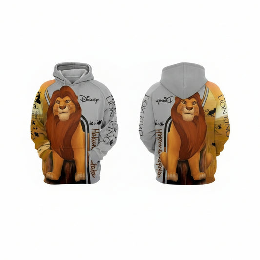 Simba Lion King Disney Hakuna Matata Over Print 3d Hoodie Zip Hoodie Moonbestprint