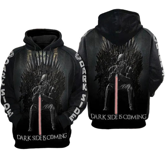 Darth Vader Star Wars Jacket Hoodie Sweater Shirt Game Of Thrones Dark Side Is Coming Darth Vader Over Print 3d Hoodie Zip Hoodie Moonbestprint