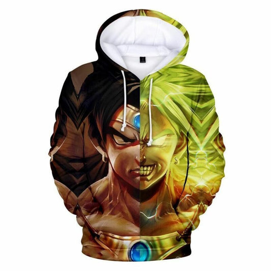 Goku Broly Anime Manga Dragon Ball Gift For Men And Women Over Print 3d Hoodie Zip Hoodie Moonbestprint