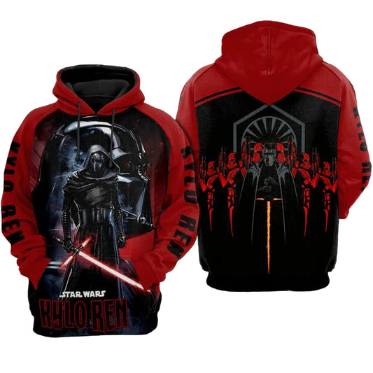 Star Wars Kylo Ren And Stormtrooper All Over Print Hoodie Moonbestprint