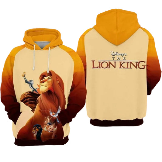The Lion King Over Print 3d Hoodie Zip Hoodie Moonbestprint