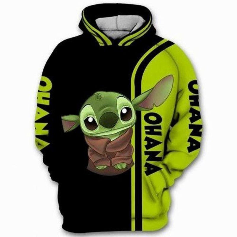 Ohana Green Hoodie Moonbestprint