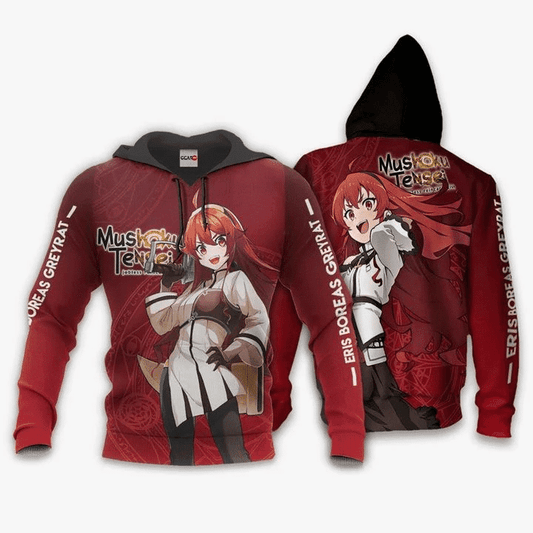 Eris Boreas Greyrat Anime Manga Mushoku Tensei For Men And Women 3d Hoodie Zip Hoodie Moonbestprint